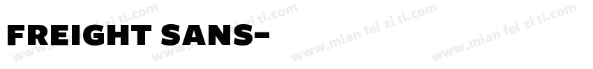 freight sans字体转换